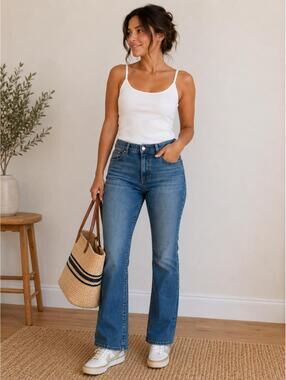 Lauren‎ Ralph Lauren Petite 8P Bootcut Jeans Classic Medium Wash
